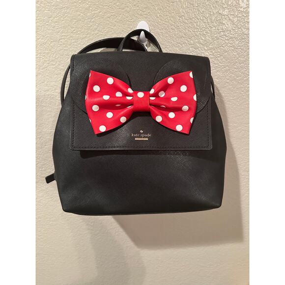 NWOT Disney Kate Spade New York X Minnie Mouse Neema Mini Backpack - Picture 1 of 9